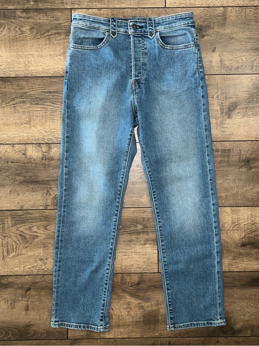 Classic Blue Denim Jeans - Wedgie Straight Fit